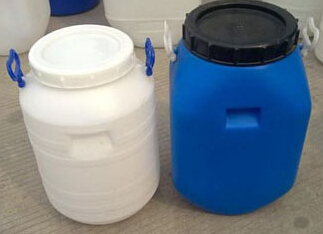 50升蓝开口圆塑料桶